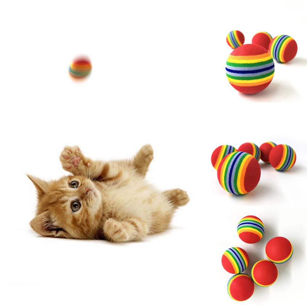 Balle de jouet interactive colorée pour chat