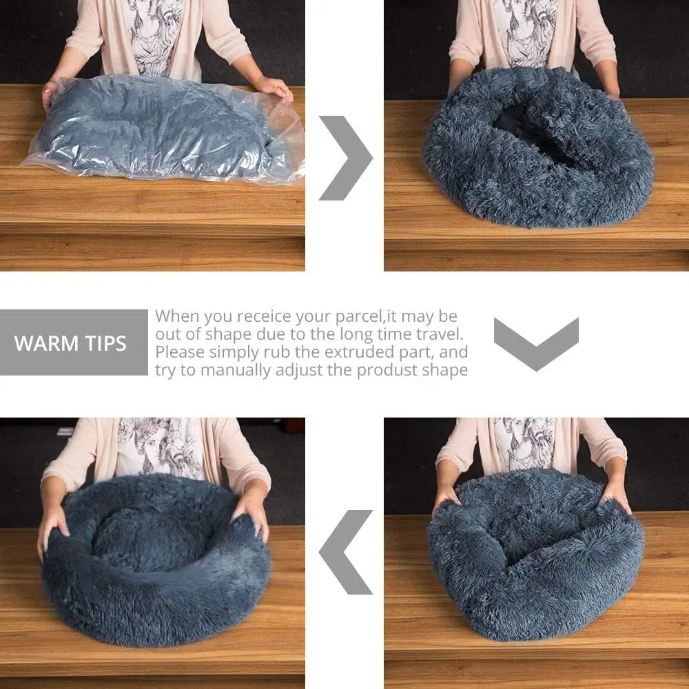 Round Pet Bed for Large Dogs