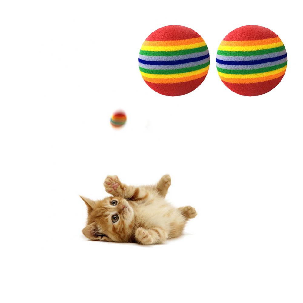 Balle de jouet interactive colorée pour chat