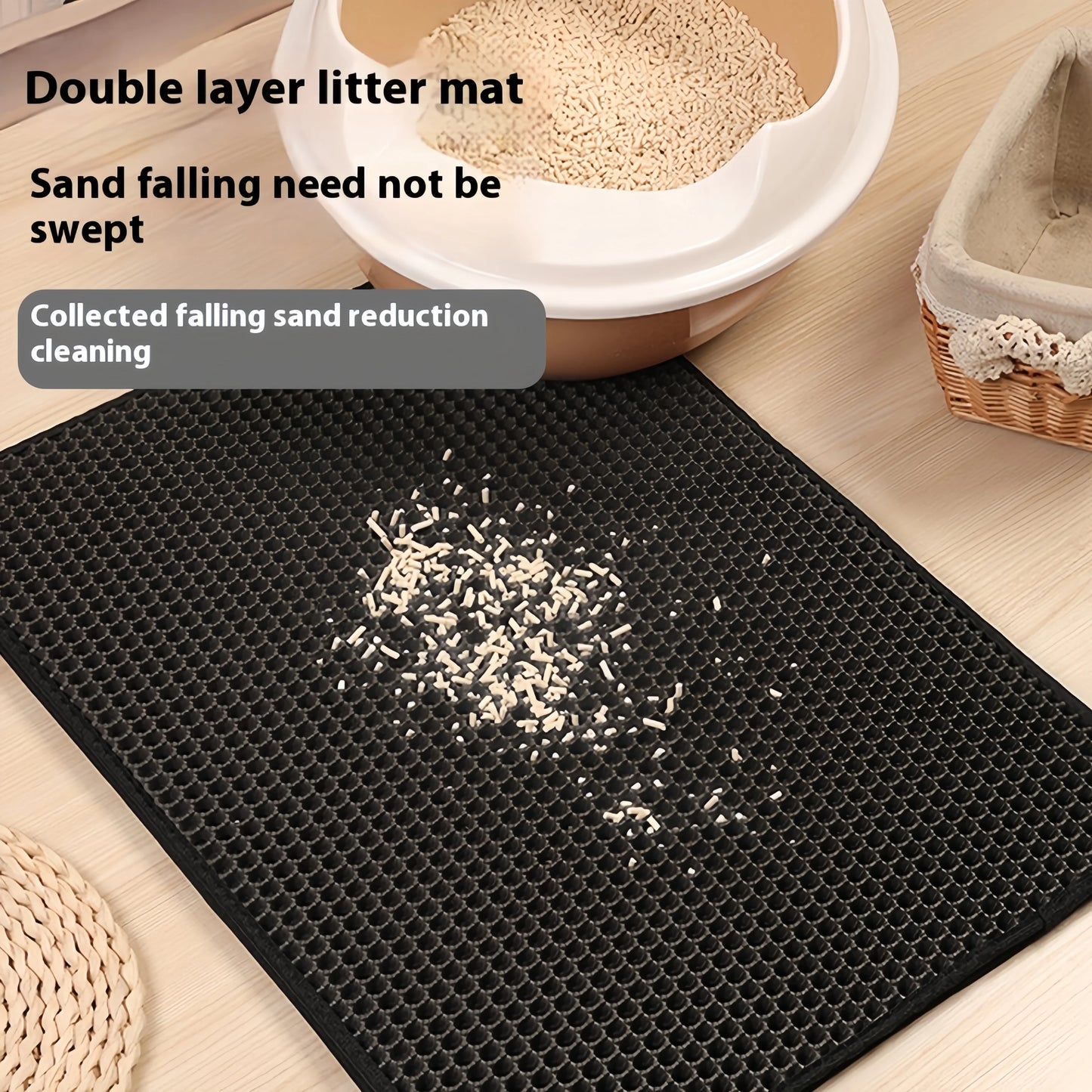 Double Layer EVA Cat Litter Pad