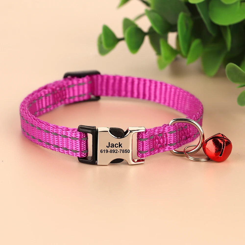 Personalized Reflective Cat & Dog Collar