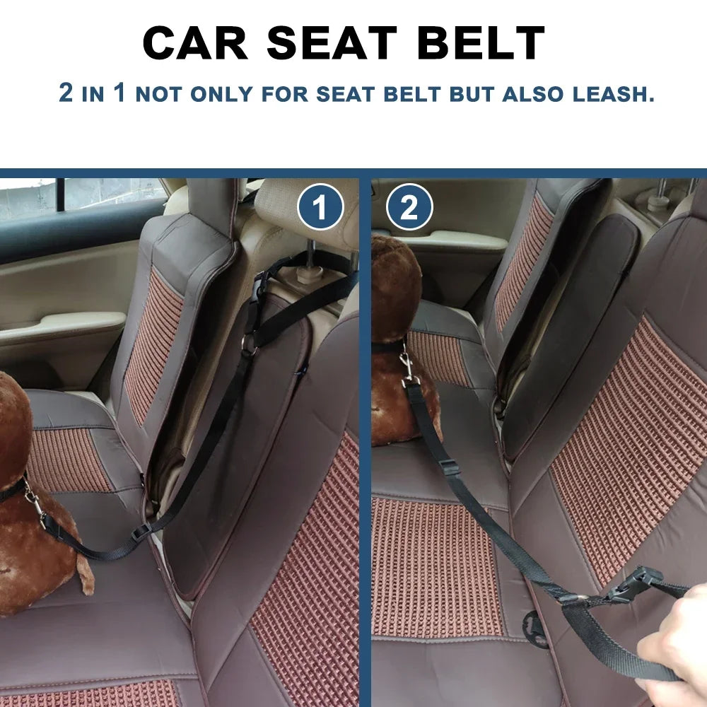 Two-in-One Pet Car Seat Belt