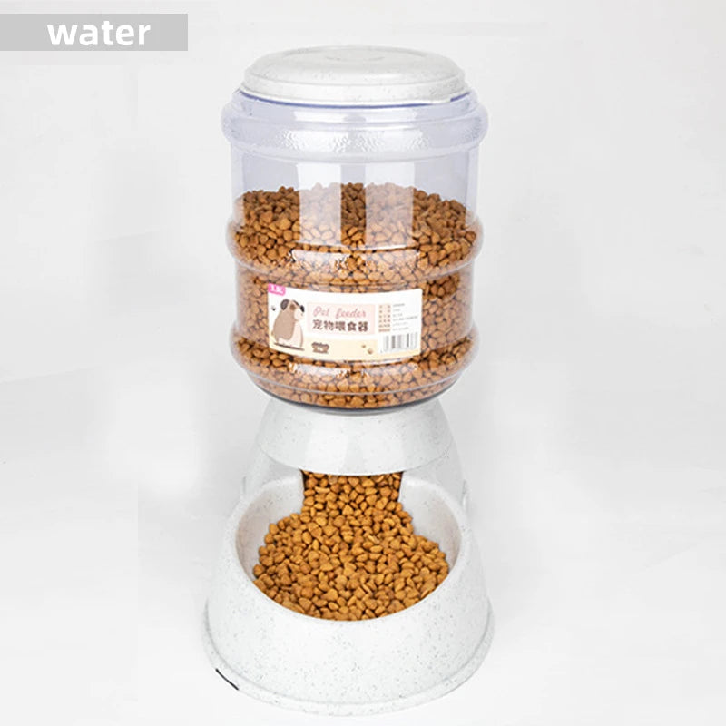 Large Capacity Pet Feeder & Water Dispenser