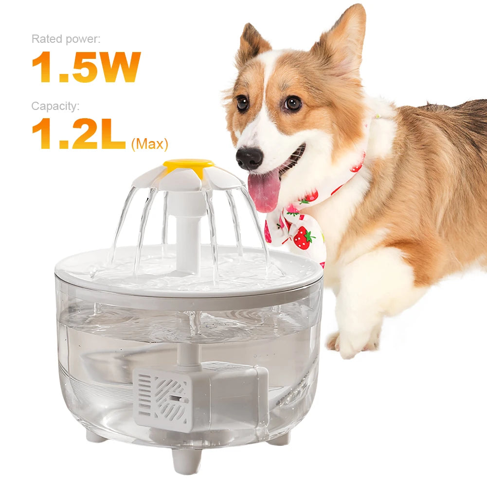 2-in-1 Automatic Pet Water Drinker & Food Bowl