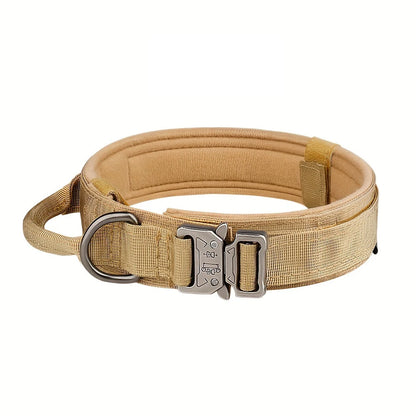 Ensemble collier et laisse de dressage tactique réglable pour chien