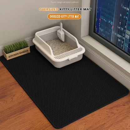 Tapis de litière pour chat double couche en EVA