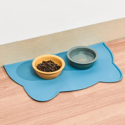 Tapis de gamelle anti-salissure en silicone de qualité alimentaire pour animaux de compagnie