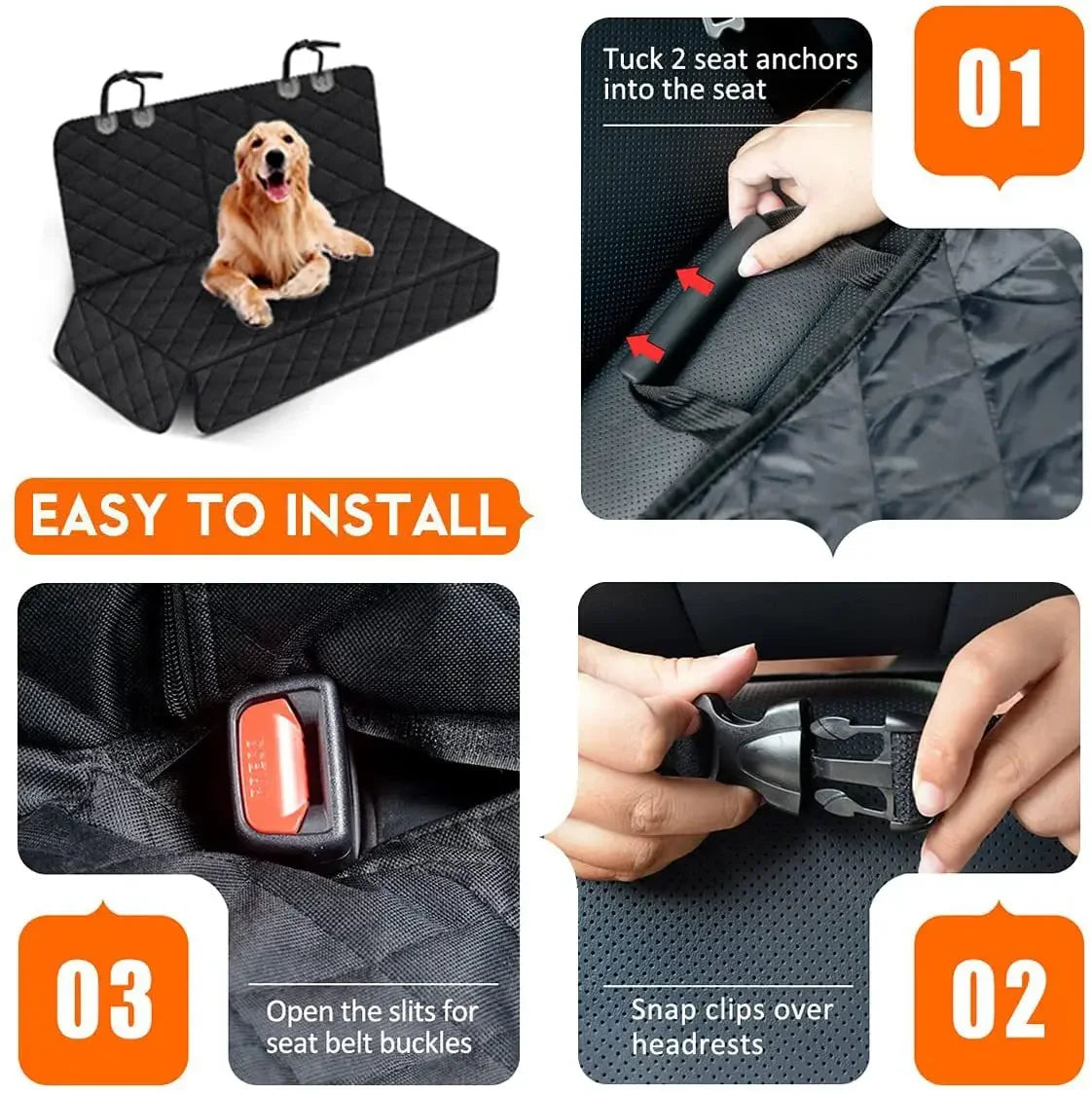 Waterproof Dog Car Seat Protector