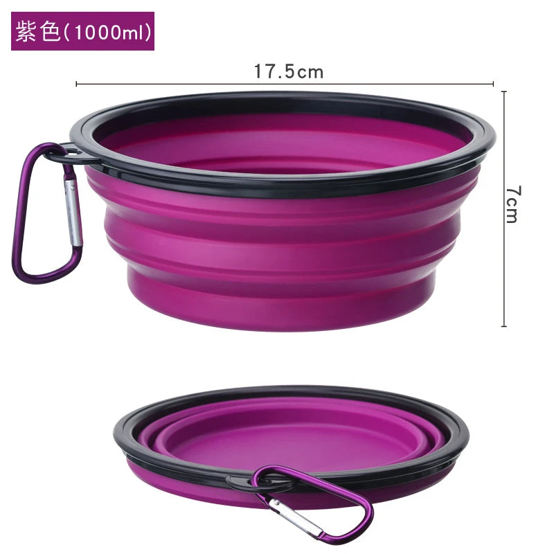 Collapsible Silicone Dog Bowl