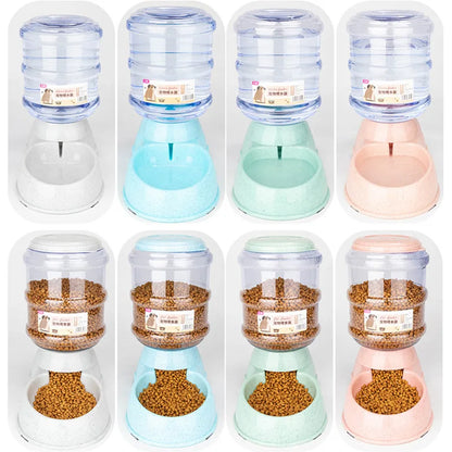 Large Capacity Pet Feeder & Water Dispenser