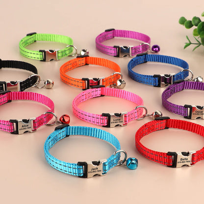 Personalized Reflective Cat & Dog Collar