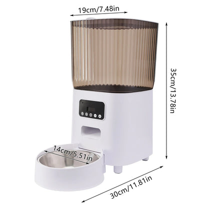 Distributeur automatique intelligent de nourriture pour chat de 5 L