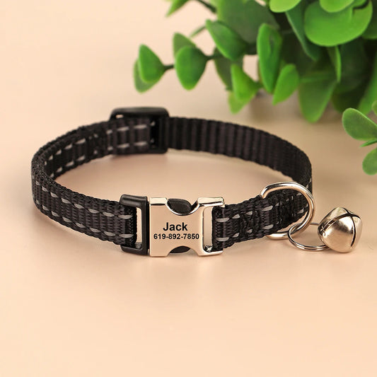 Personalized Reflective Cat & Dog Collar