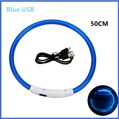 USB Rechargeable LED Pet Collar