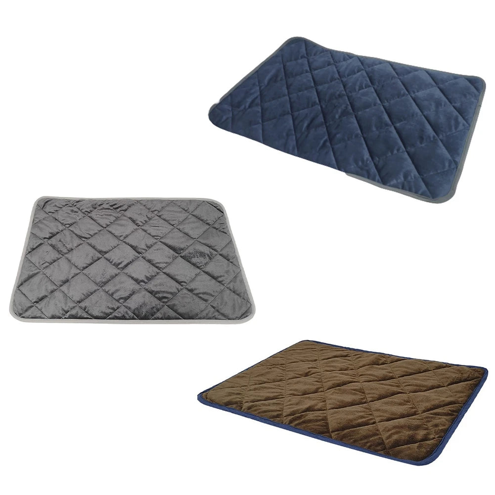 Tapis d'hiver lavable et chauffant pour chien et chat