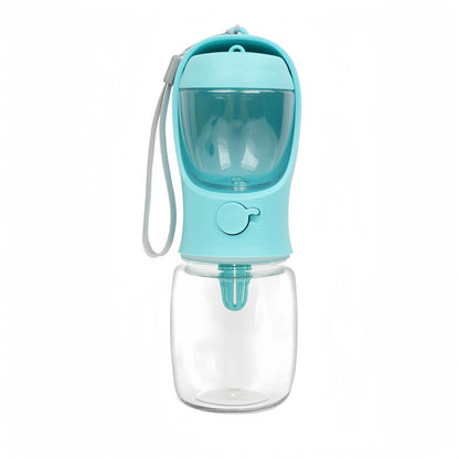 Bouteille d'eau portable pour chien et chat avec rangement