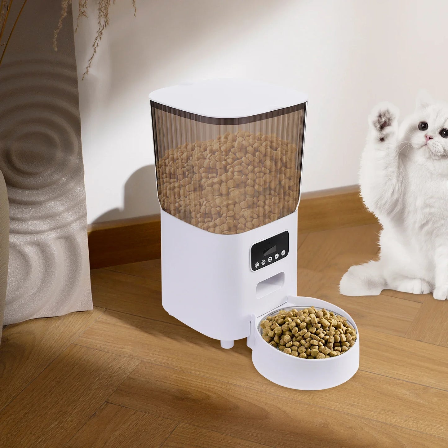 Distributeur automatique intelligent de nourriture pour chat de 5 L