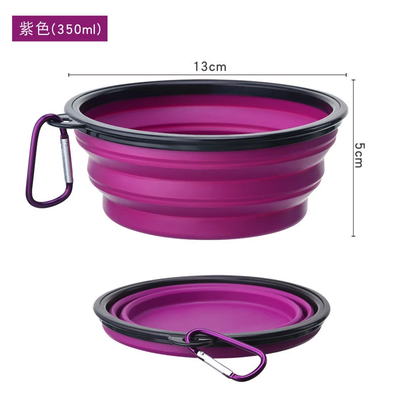 Collapsible Silicone Dog Bowl