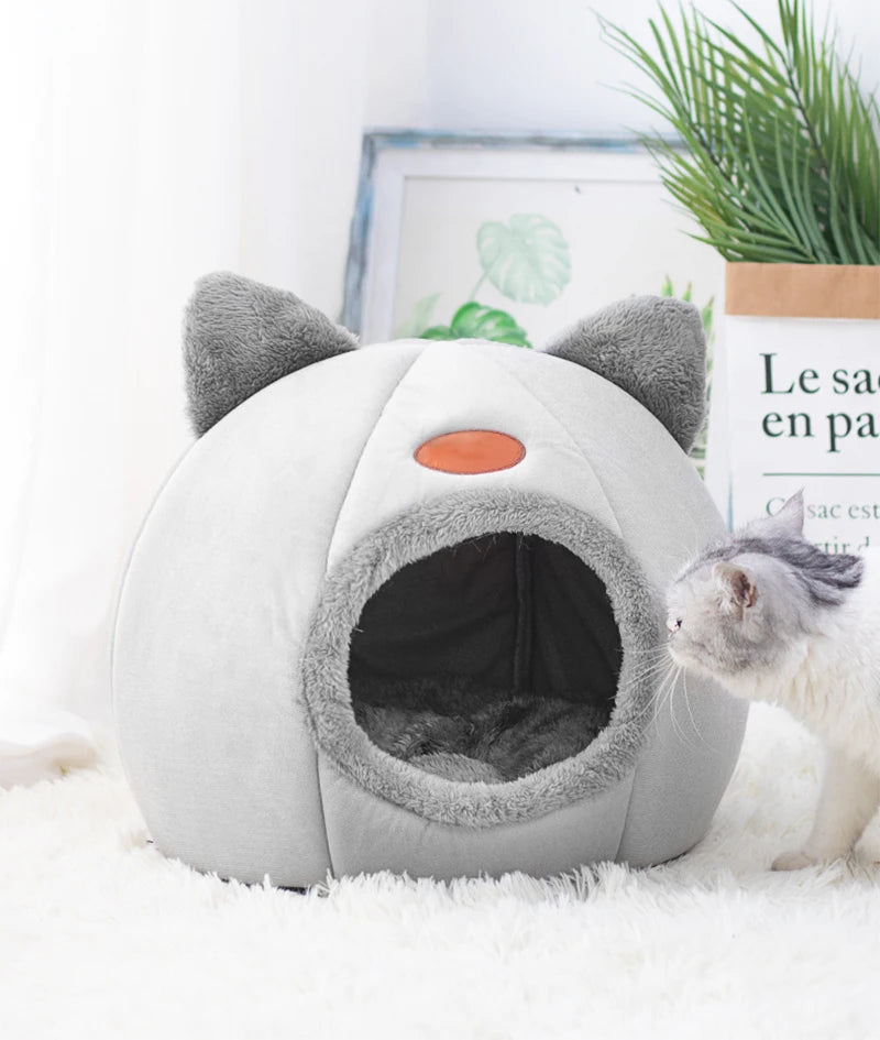 Lit d'hiver douillet pour chat