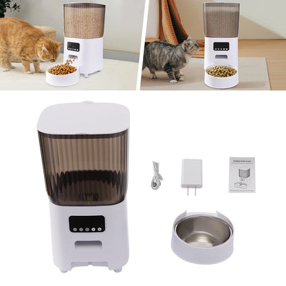 Distributeur automatique intelligent de nourriture pour chat de 5 L