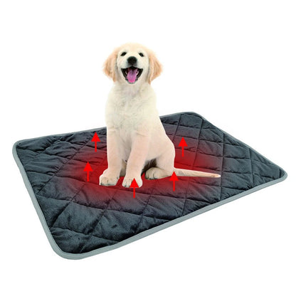 Tapis d'hiver lavable et chauffant pour chien et chat